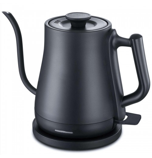 New Design Electric Gooseneck Coffee Kettle 1L Stainless Steel Gooseneck Electric Coffee Kettle for Pour Over Coffee