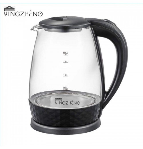 YINGHZHENG Spot Glass kettle 1.8L Water Jug Heating Kettle Electric Glass Electric Tea Pot Glass Tea kettle ZY-308