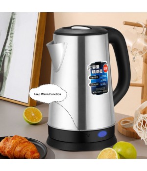 304 Stainless Steel Cordless Water Electric Kettles Electric 2.3L Portable Kettle Double Wall Household Electrical Appliances