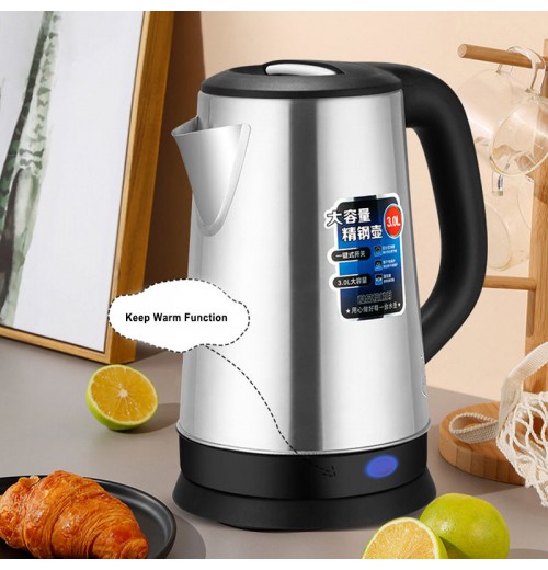 304 Stainless Steel Cordless Water Electric Kettles Electric 2.3L Portable Kettle Double Wall Household Electrical Appliances