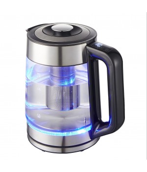 2.0 Liter Intelligent Digital Display Electric Kettle High Borosilicate Glass Touch Insulation Fast Boiling Colorful