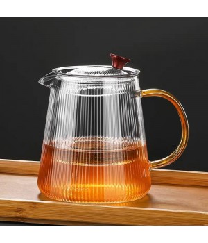 500ml 800ml 1000ml Large Capacity Heat Resistant Glass tea pot Glass Milk Jugs High Borosilicate Glass Mug with Handle