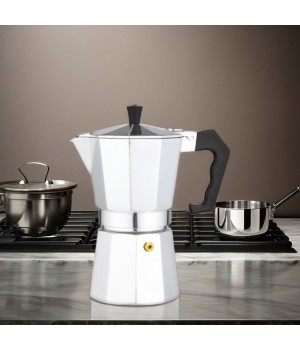 0.5-12cups Aluminum Moka Pot Safe Easy-to-Clean Business Feature Traveling Camping Easy Carry Coffee Maker