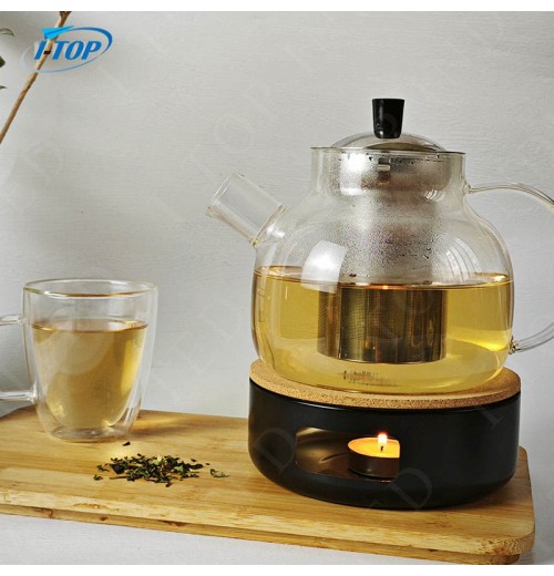 Professional Teapot Warmer with Candle Holder Stainless Steel Tea Pot Heater Heating Device