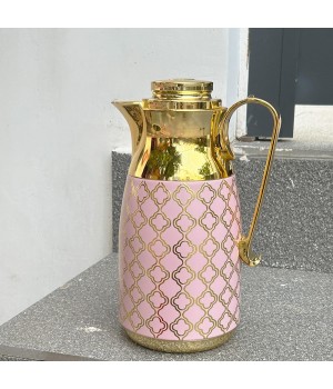 Modern Arabic Style Water Thermos Jug Steel Kettle Teapot for Drinks Metal Drinkware