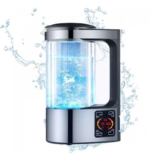 2L High Borosilicate Glass Hydrogen Rich Water Generator Alkaline Water Ionizer Maker Healthy Kettle With SPE and PEM Technology