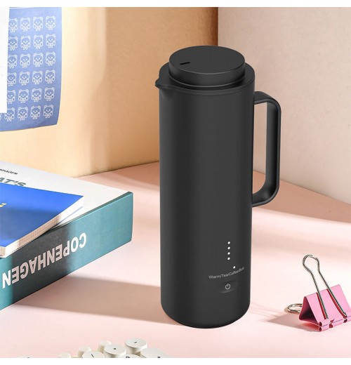 Hotsy Portable Double Wall 304 Stainless Steel Heater Bottle 350Ml Boiling Water Milk Travel Electric Kettle Cup For Baby