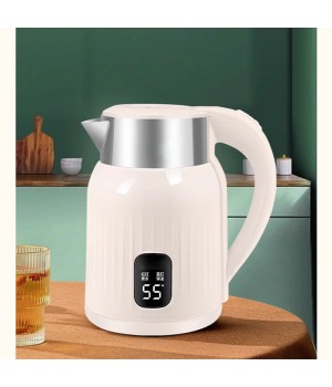 304 Stainless Steel Household Fast Boiling Water Electric Kettle 3L Bpa Free Double Wall Hot Water Boiler Tea Machine